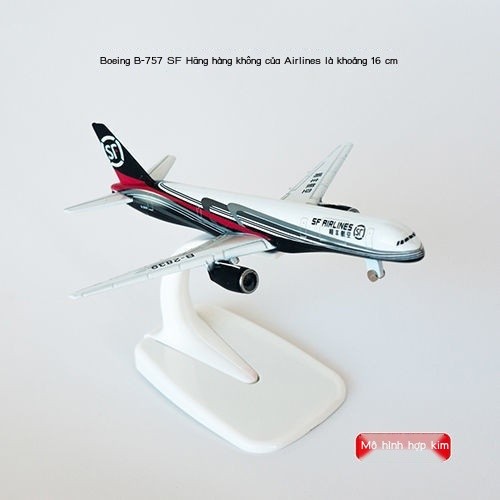 Mô hình máy bay Boeing B757Mô hình máy bay hợp kim SF Express trưng bày16Đồ trang trí centimet