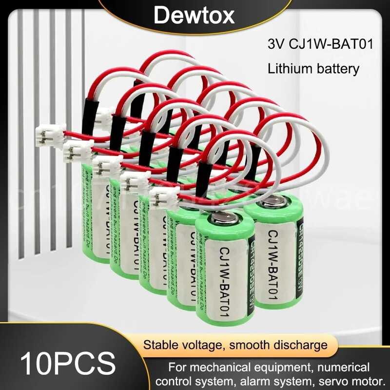 3V 10Pcs 1000Mah Cp1w-Bat01 Cj1w-Bat01cr14250se-R PLC Pin Lithium CNC Với Pin Dự Phòng Phích Cắm