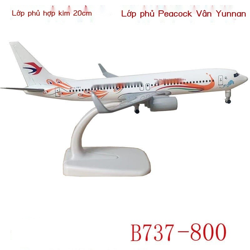20CM Tàu bay Boeing của hãng hàng không Trung Quốc Đông B737-800Mô hình máy bay công nghệ cao Yunna