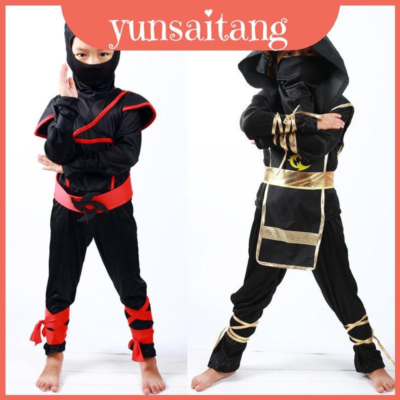 Thoáng Khí Thoải Mái Và Bé Trai Trẻ Em Ninja Assassin Trang Phục Có Thể Điều Chỉnh Với