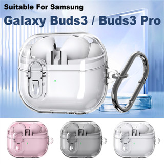  Dành Cho Samsung Galaxy Buds 3   Buds 3 Pro Vỏ Tai Nghe Trong Suốt Có Móc Khóa Chống Mất Khóa Bảo Vệ Cove 