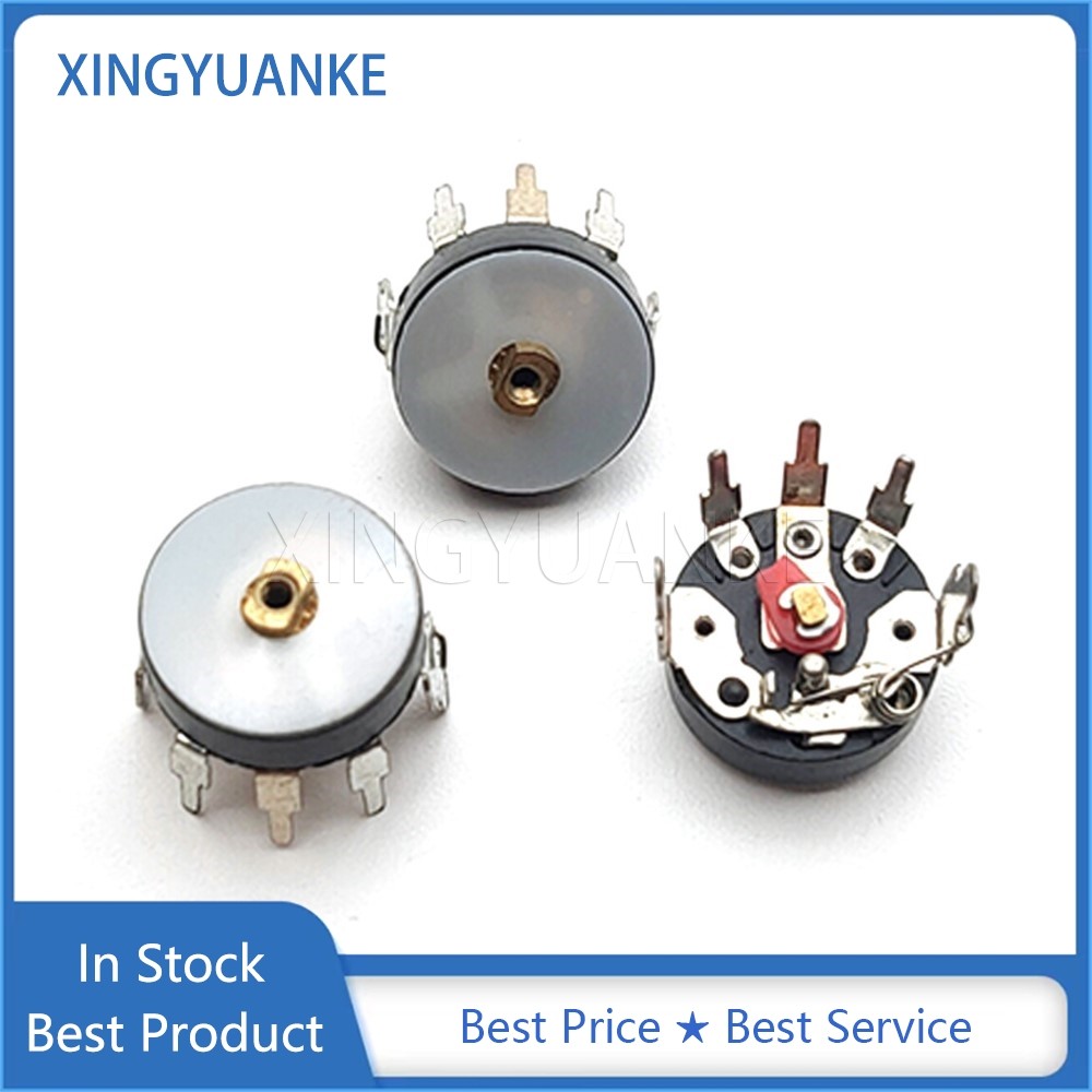 10 Cái / lốc RV12MM Bent Foot Có Công Tắc 5Pin B500K B50K B10K B5K B500R Radio Chiết Áp Bộ Khuếch Đạ