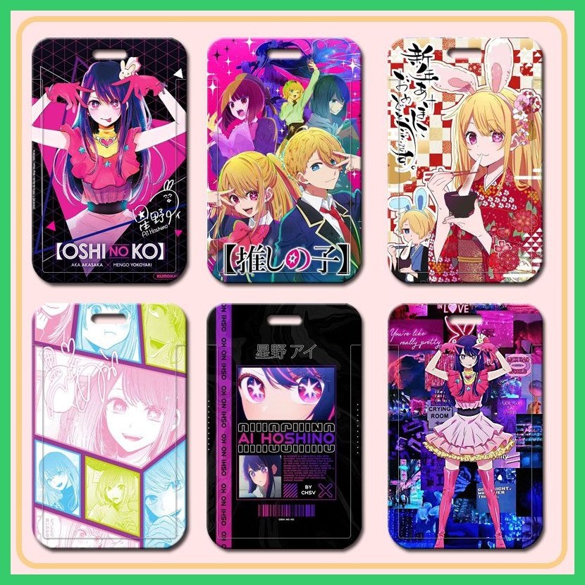 Hộp đựng thẻ mới Hộp đựng thẻ bảo vệ Hộp đựng thẻ OSHI NO KO Hoshino Ai Hoshino Akuamarin Hoshino Ru