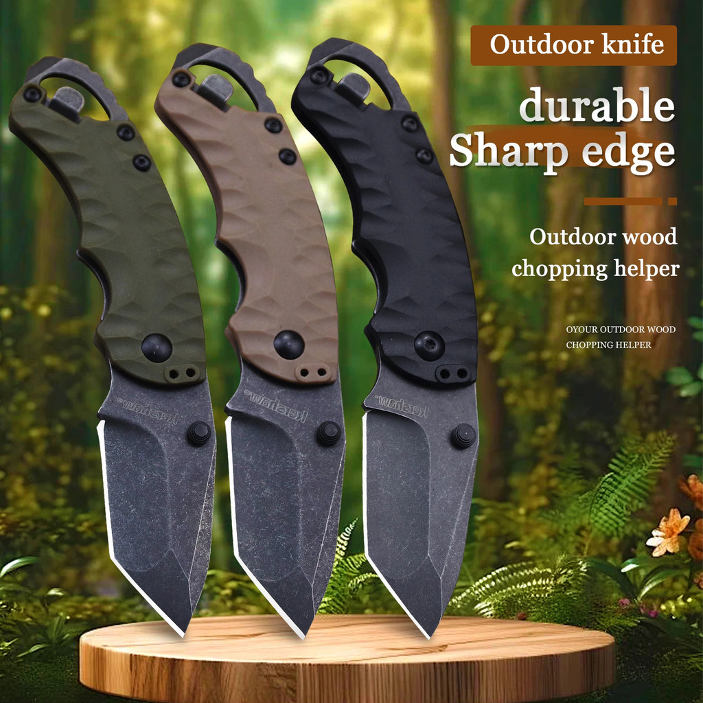 WPKOPYA (Mỹ) 440C Độ Cứng Cao Pocket Đi Bộ Cắm Trại EDC Knife, Mail Drop Box Cutter, Dao Chiến Thuật