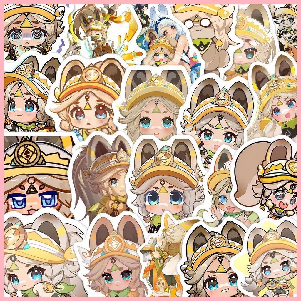 [Guyn] Nhãn dán Genshin Impact (53 tờ) Kachina Genshin Kachina Gói biểu tượng cảm xúc Nhãn dán ngoại