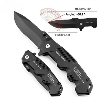 EDC Thép Không Gỉ Gấp Cắm Trại Ngoài Trời Chiến Thuật Săn Bắn Bỏ Túi Dao S Và Bền S/L