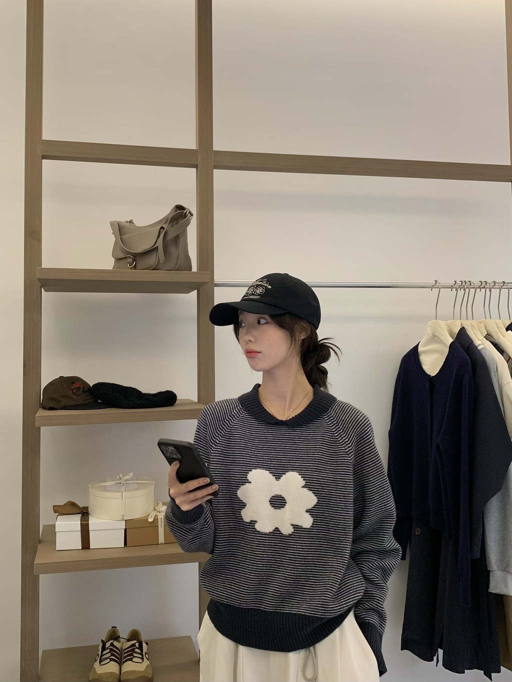 Áo len chui đầu dày đơn giản Hàn Quốc thu đông