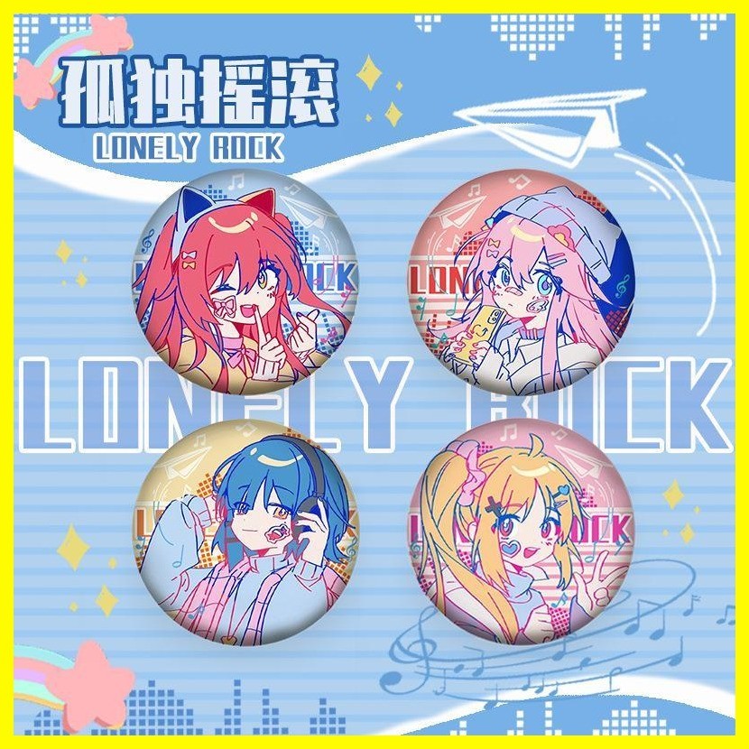 [Zoci] Huy hiệu Goto Hitori Yamada Ryo Anime Lonely Rock Hàng hóa Huy hiệu quạt Ijichi Nijika Ijichi