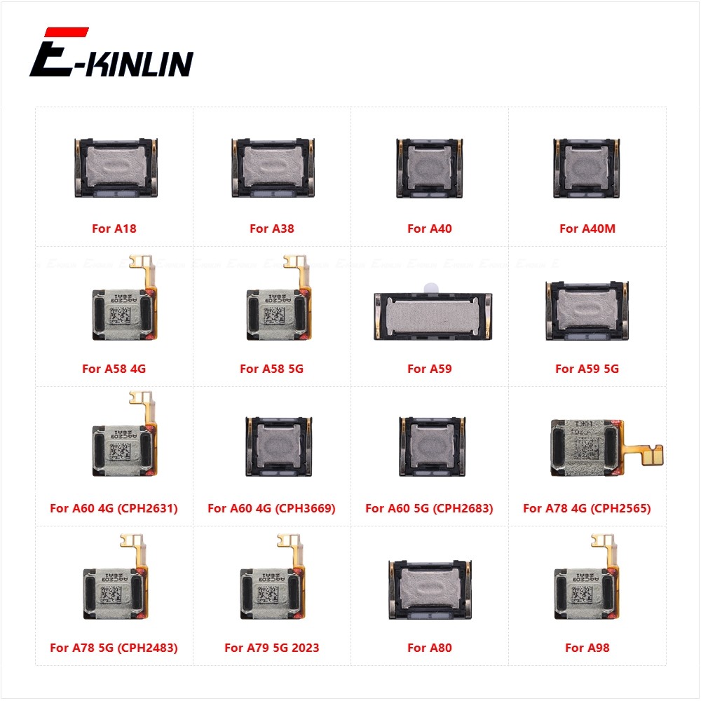 Loa Tai Nghe Hàng Đầu Cho OPPO A18 A38 A40 A40M A58 A59 A60 A78 A79 A80 A98 4G 5G Tai Nghe Cáp Mềm L