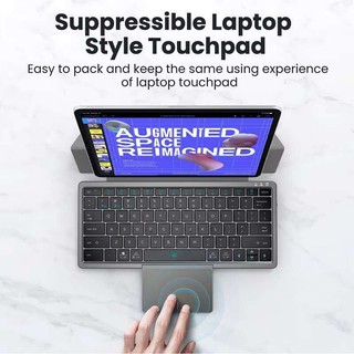  Bàn phím Bluetooth JOMAA có bàn di chuột trái và phải Click Bàn phím không dây có thể sạc lại có chân đế cho Windows Android IOS 