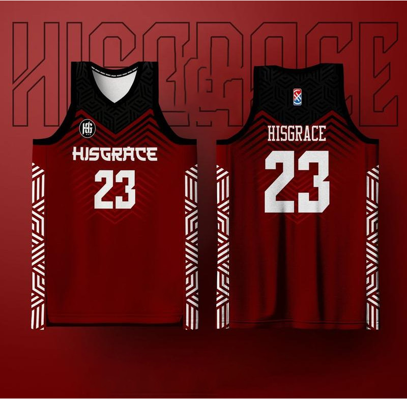281 HG BASKETBALL CONCEPT JERSEY MAROON ĐEN FULL SUBLIMATION JERSEY