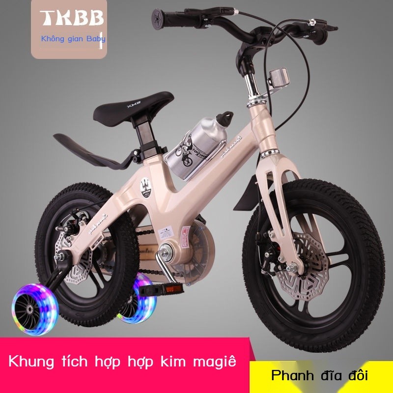 ( Sẵn) Xe đạp trẻ em cho bé gái và bé trai, xe đạp phanh đĩa hợp kim magie một mảnh, xe tập đi/12/1