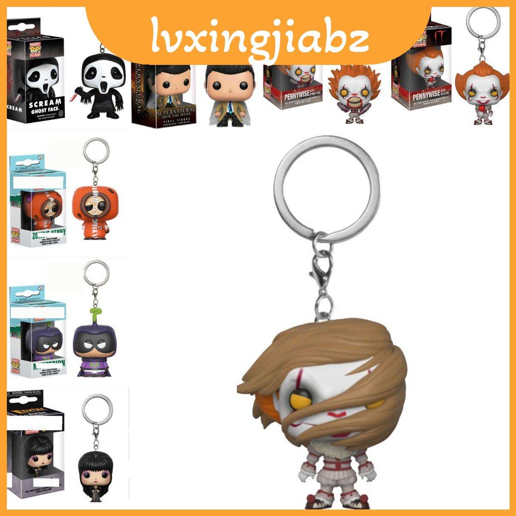 Chi tiết Pop Funko Móc khóa Mặt dây chuyền Chucky Pennywise Dementor Elvira Và