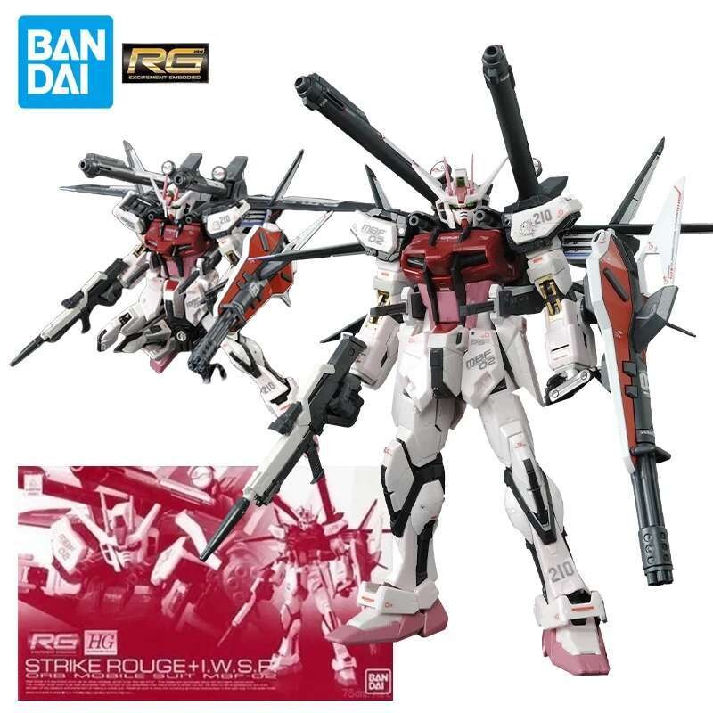 BANDAI PB RG 1/144 IWSP Action Figures Variations Strike Rouge Mobile Suit Plastic Model Kit Mô hình