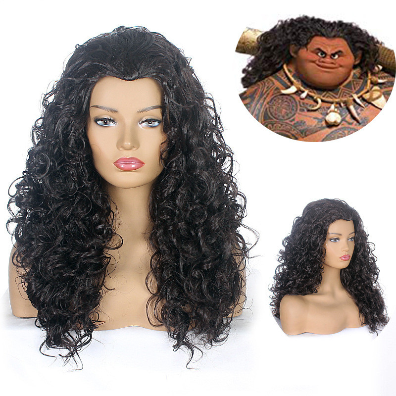 Ocean Curious Maui Wigs Halloween Ball Cosplay Anime Moana Moana Tóc Giả