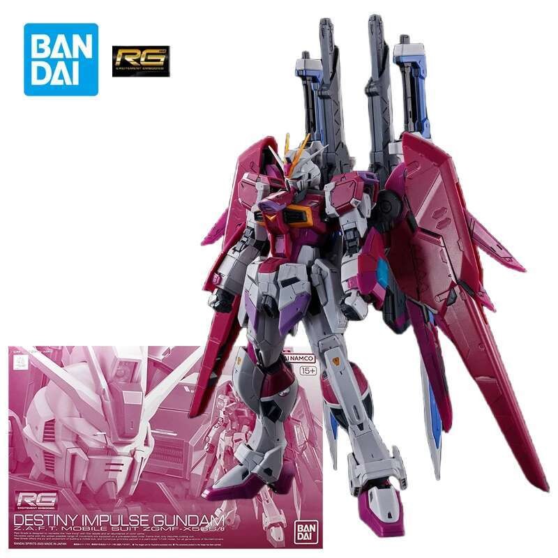 BANDAI RG 1/144 Destiny Impulse Action Figure Mobile Suit ZGMF-X56S/θ am Assembly Model Toys Gift Fo