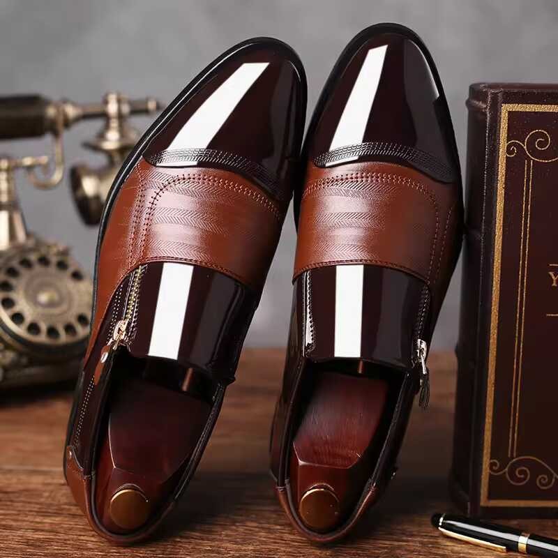 Giày Oxford Kinh Doanh Giày Chính Hãng Breathable Mùa Hè 2024 Men's Office Wedding Platform Giày Chí