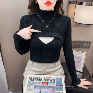 Hàng sẵn có Bán mùa thu đông Quần áo cho con bú Nấm cạnh đáy áo sơ mi Quần áo bà bầu Hot Mom Phong cách mới Áo len bên trong Nurs