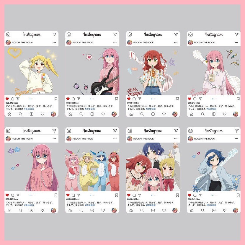 [GUYN] Qua Card Bocchi the rock Goto Hitori Lonely rock Through Card Ijichi Nijika Kita Ikyuo Yamada