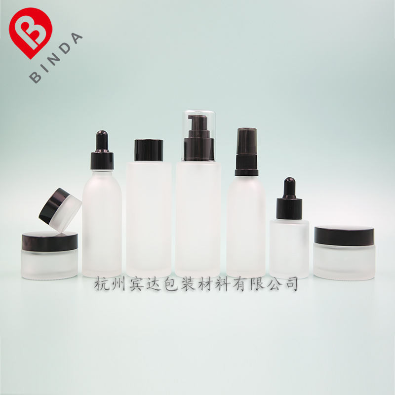 Frosted Glass Subbottling Essence Dropper Kem Mắt Hộp Kem Lotion Xịt Lotion Toner Chai Y