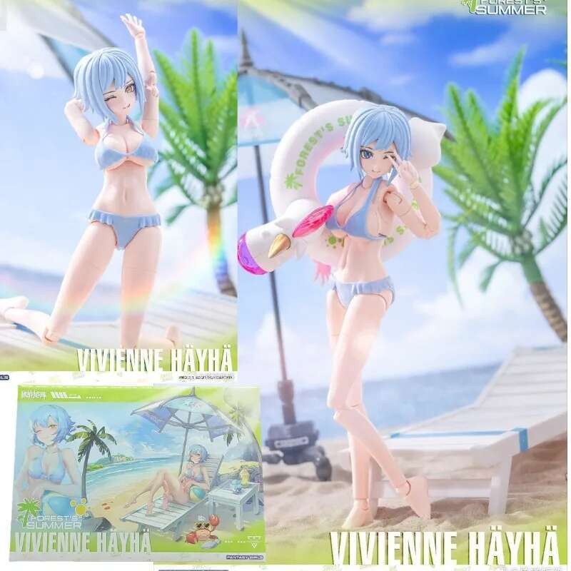 NUKE MATRIX Viienne Hayha Action Figures Pretty Girl Assembled Doll Model Toys Forest's Summer Mô hì