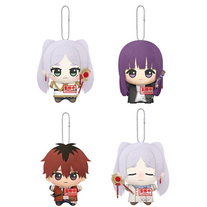 🔥Frieren🔥Hoa Khôi Tang Lễ Móc Khóa Gấu Bông Frieren Fern Stark Balo 10CM Phụ Kiện Anime doll Học Sin