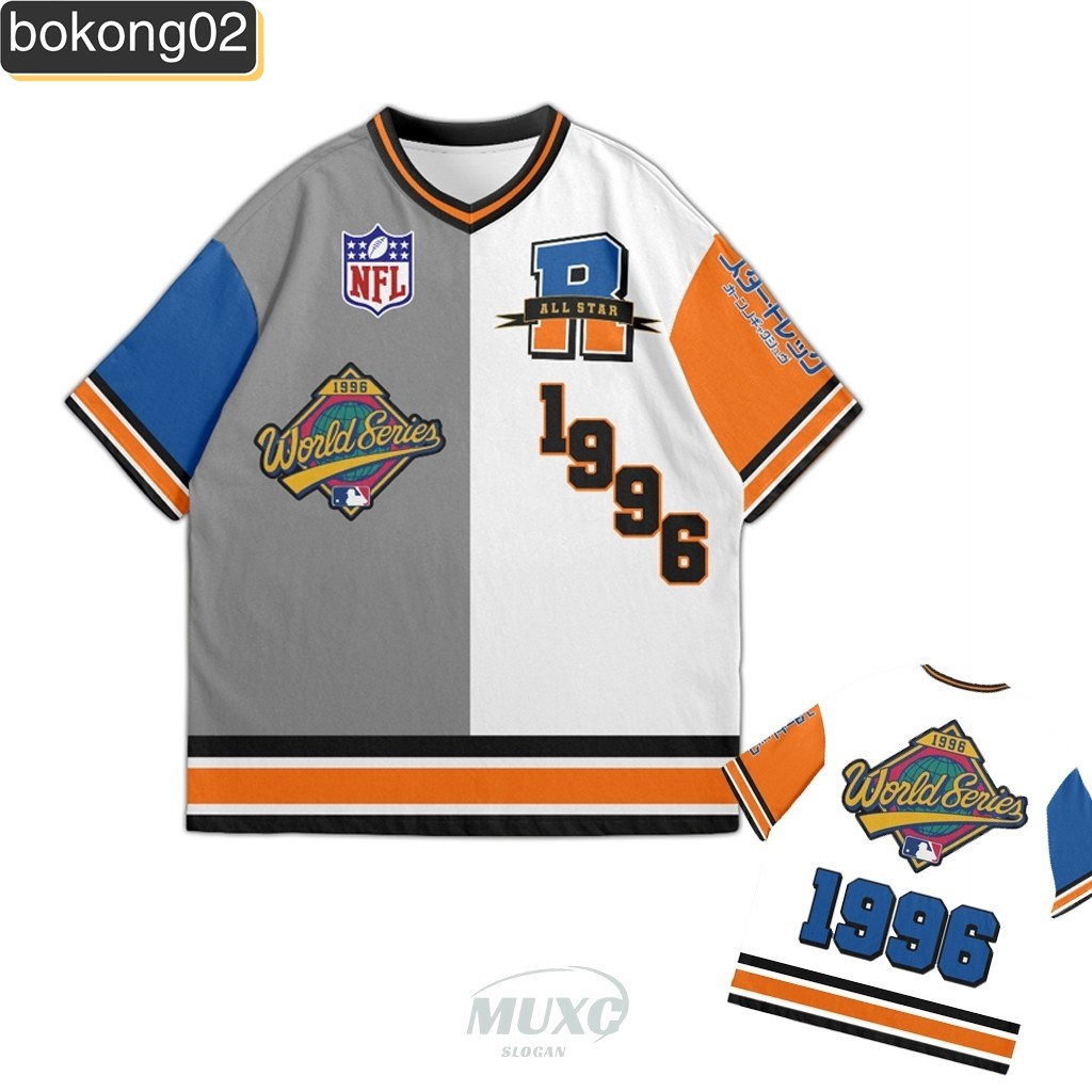 [Tùy chỉnh miễn phí] 2024 MỚI / Jersey Oversize Worldseries / Classic 1996 / Vintage Retro / NFL Jer