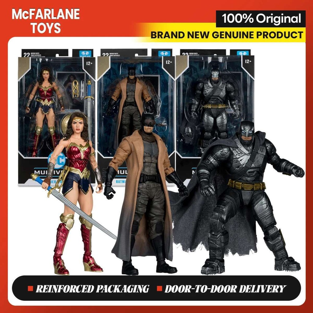 McFarlane Batman v Superman: Dawn of Justice Wonder Woman&Batman Knightmare&Batman Armored Suit Acti
