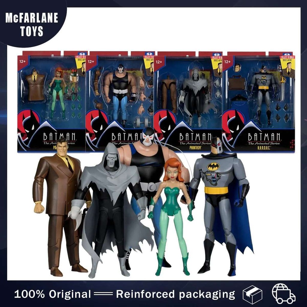 McFarlane Toys Hardac Batman/Phantasm/Poison Ivy/Bane The Animated Series Action Figure Model Gift C