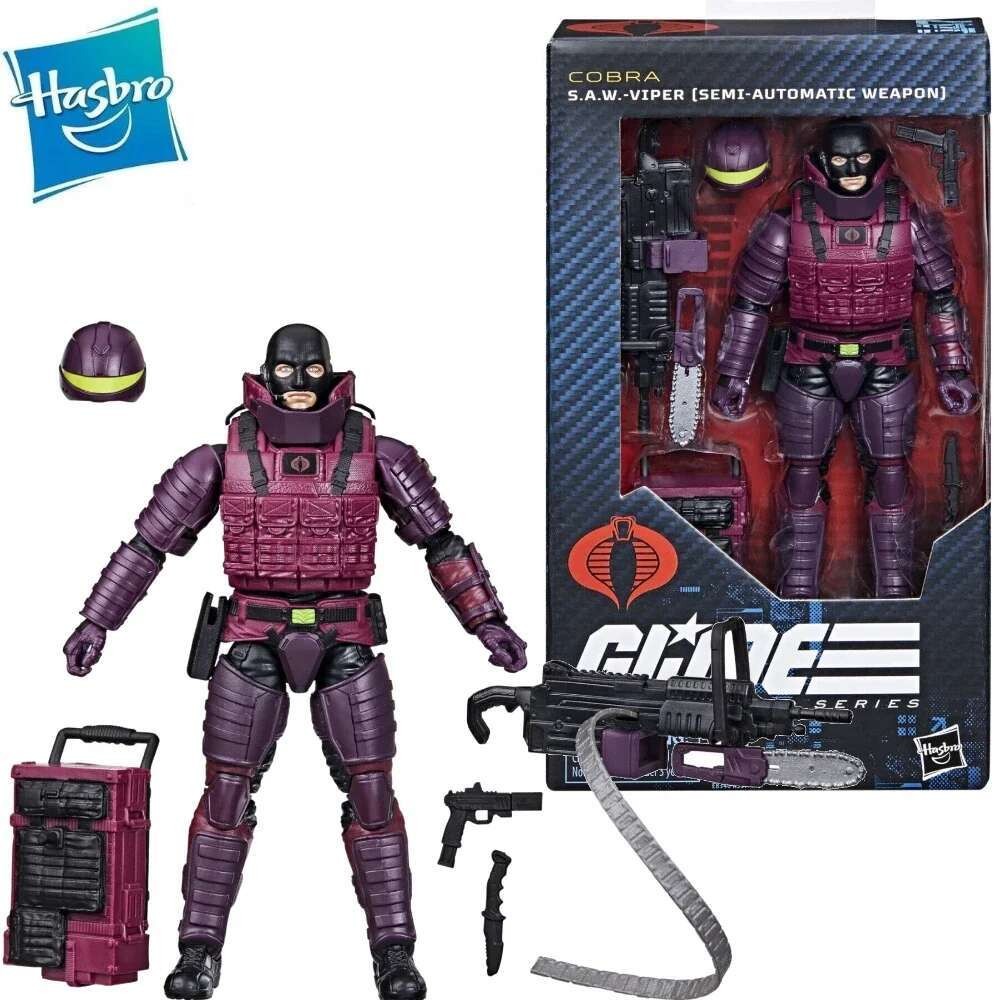 G.I. GI Joe Classified Series 6" 147 Cobra SAW Viper Semi-Automatic Weapon Action Figure Model Toy H
