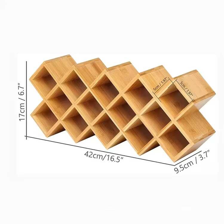 Trang Chủ Nhà Bếp Bằng Gỗ Lưu Trữ Tre Countertop Rack Và Wall Đơn Vị Spice Rack