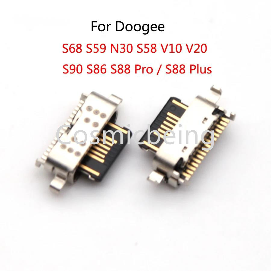 5-50 Cái / lô Cổng Sạc Pin Cho Doogee S68 S59 N30 S58 V10 V20 / S90 S86 S88 Pro / S88 Plus Đế Sạc US