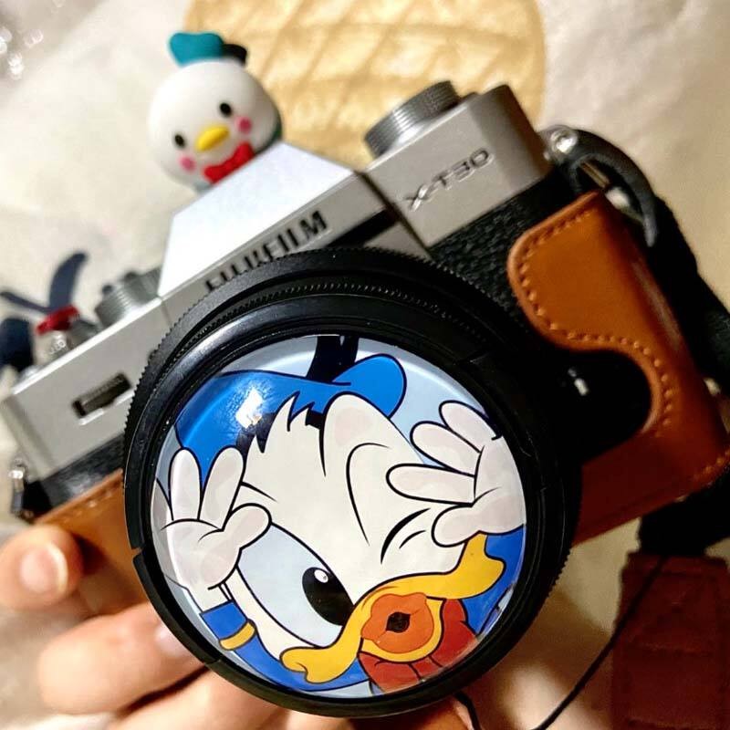 Phim Hoạt Hình Dễ Thương 43MM Fuji 35F2 Vỏ Ống Kính Nóng Giày Bộ XA5XA7XT20XT30XT100XT200