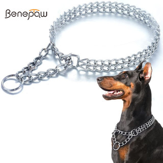  Benepaw Thép không gỉ Dây Xích Chó Vòng Cổ Hàn Laser Đức Bảo Vệ 360 Độ Tùy Chỉnh Phù Hợp Với Kích Thước Thích Hợp Cho Giống Lớn Huấn Luyện Đi Bộ 