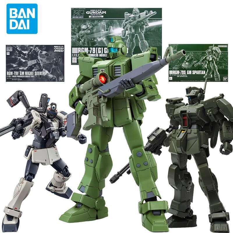 BANDAI PB HG 1/144 Night Seeker Action Figures Spartan GM Sniper First Produced Mobile Suit Plastic 