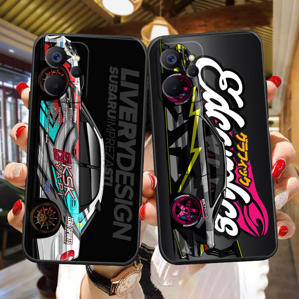 Ốp Điện Thoại Xe Thể Thao Tokyo Drift JDM Cho OPPO Realme C75 C65 C63 C55 C35 C33 C30S C30 C21 C20 C