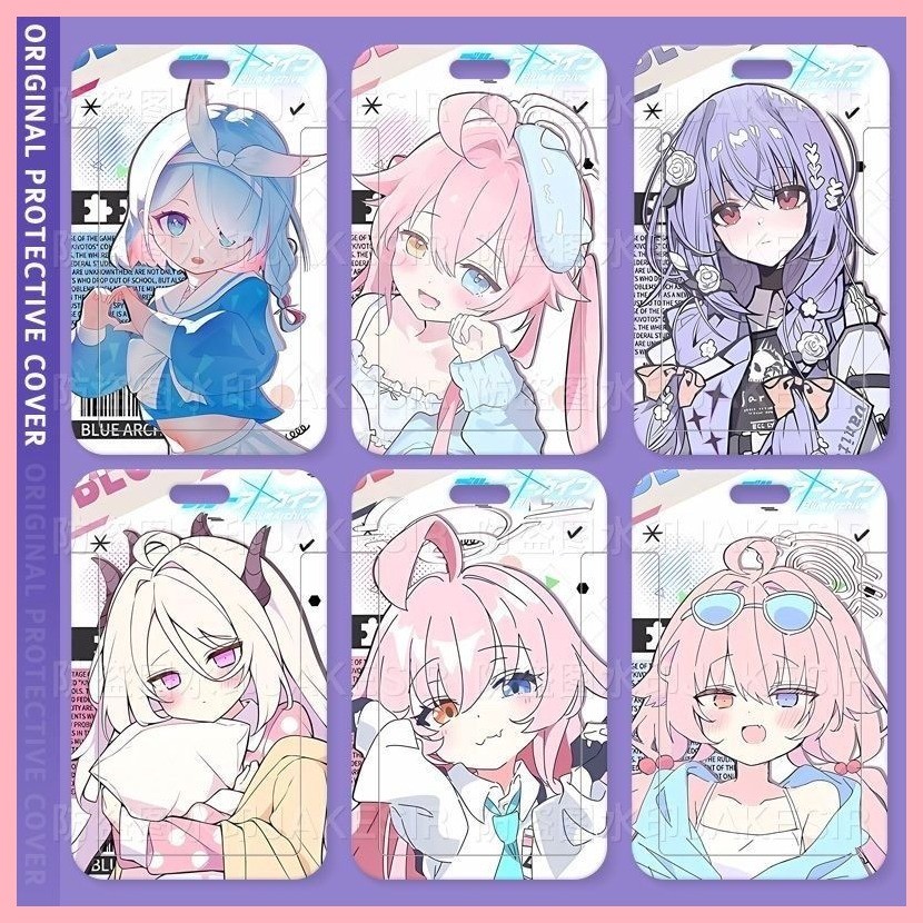 [Guyn] Hộp đựng thẻ Blue Archive Takanashi Hoshino Blue Archive Hộp đựng thẻ trắng Khuôn viên trượt 
