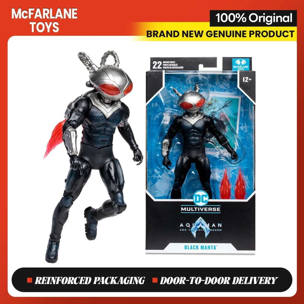 McFarlane Toys Aquaman and the Lost Kingdom : Black Manta 7 inches Action Figure Collection Model Or