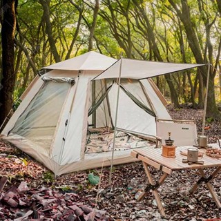 Lều cắm trại tự tháo rời, Kích thước lớn, 4 người, 6 người, Khung chắc chắn, Loại 1, Dã ngoại, Du lịch, Có thể gập lại Tiện lợi