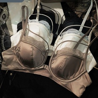 Phong Cách Pháp Khóa Trước Ren Quần Lót Nữ Vú Lớn Nhìn Nhỏ Gợi Cảm Rỗng Mỏng Phong Cách Vú Nhỏ Tập Hợp Áo Ngực Bóng Bộ