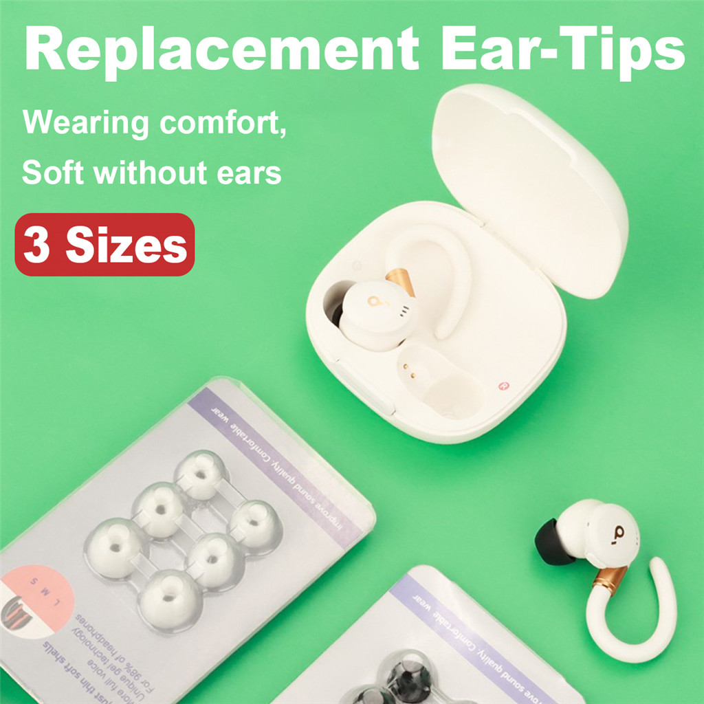 3 Cặp Vỏ Silicon Thay Thế Đầu Nút Tai Nghe Nhét Tai Tương Thích Anker Soundcore Space A40 Sport X10 