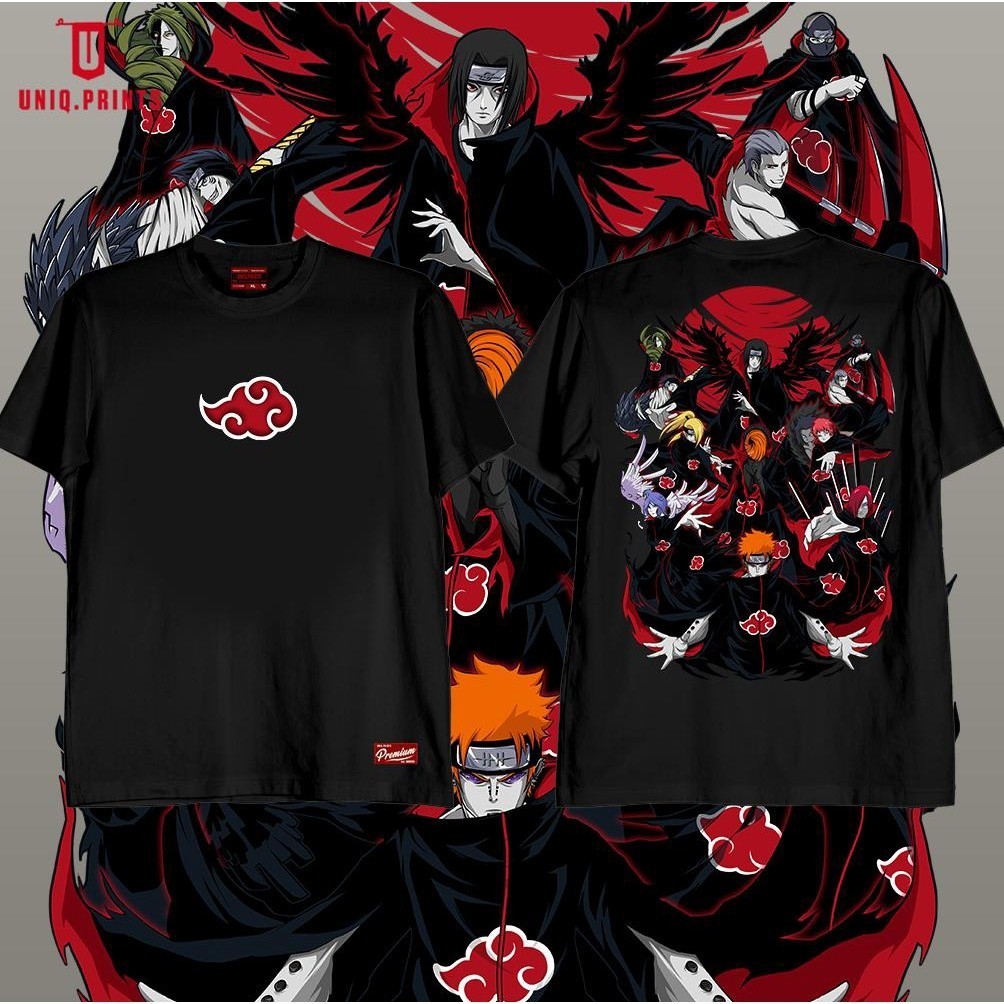 NARUTO AKATSUKI THÀNH VIÊN UNISEX ÁO THUN ĐỒ HỌC CHO NAM UNISEX
