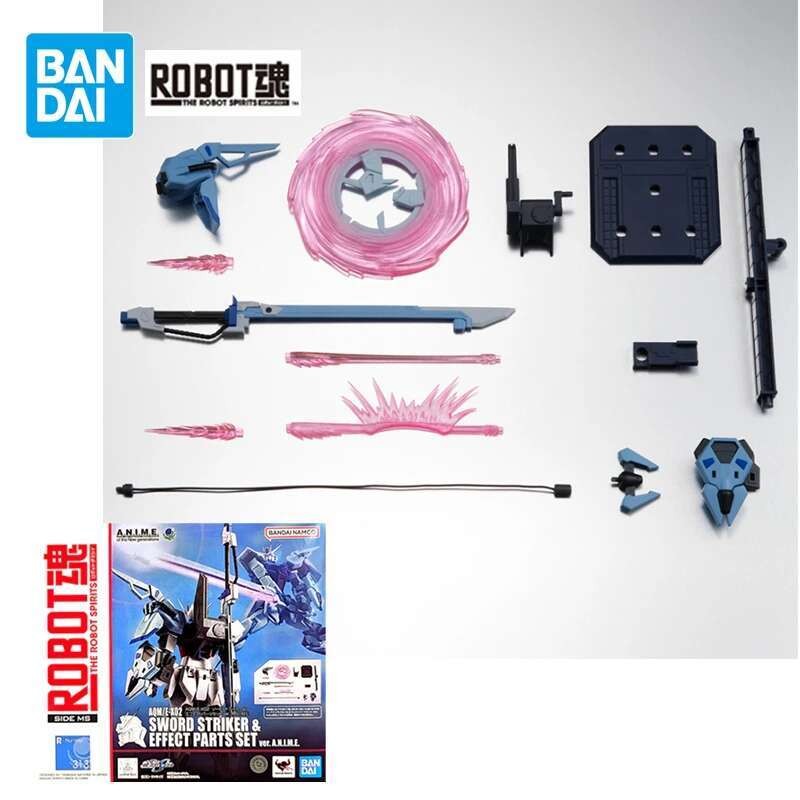 BANDAI The ROBOT SPIRITS AQM／E-X02 Sword Striker & Effect Parts Ste Action Figure Mobile Suit Gunpla