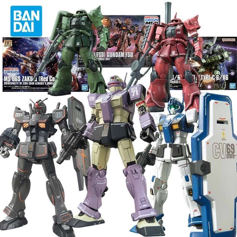 BANDAI HG GTO 1/144 RX-78-01 am FSD Action Figures Guard Mobile Suit GM Intercept Custom Model Kit G