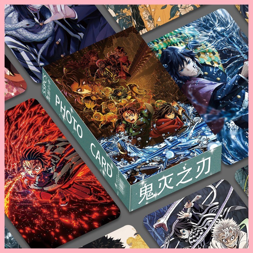 [GUYN] Thẻ LOMO Tanjiro Giyuu Muichirou Demon Slayer 10cm Tanjiro Photocard Anime Hàng hóa Nezuko Bư