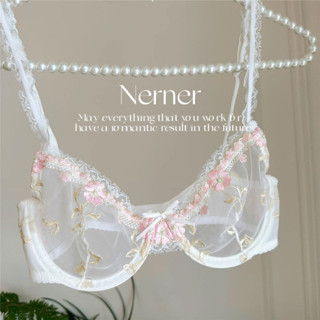 Quần Lót Thêu Ren Mỏng Gợi Cảm Siêu Mỏng Trong Suốt Áo Ngực Thép Vòng Xốp Đẩy Bộ Áo Ngực