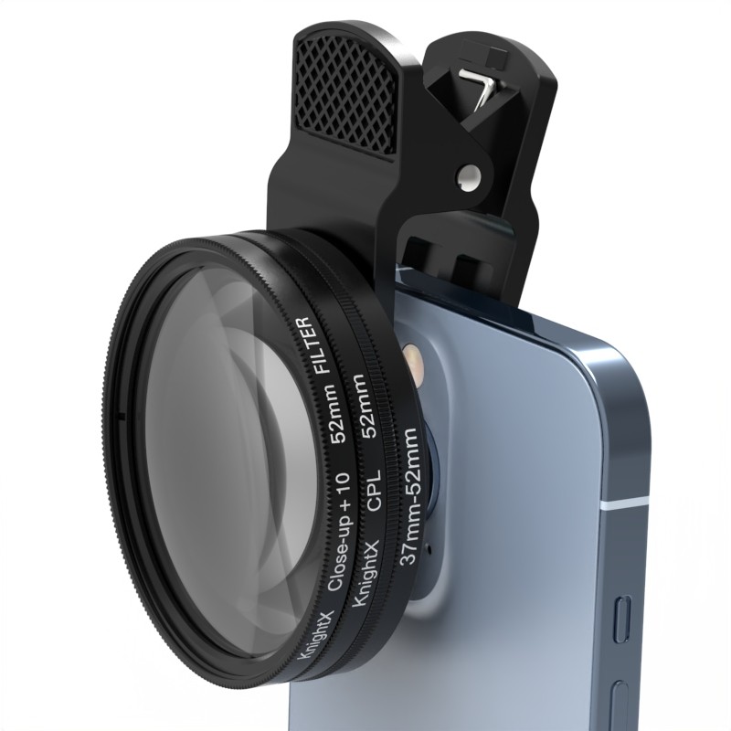 Knightx Line Star Lens Filter CPL Filter Camera tròn Universal Clip Ống kính điện thoại di động cho 