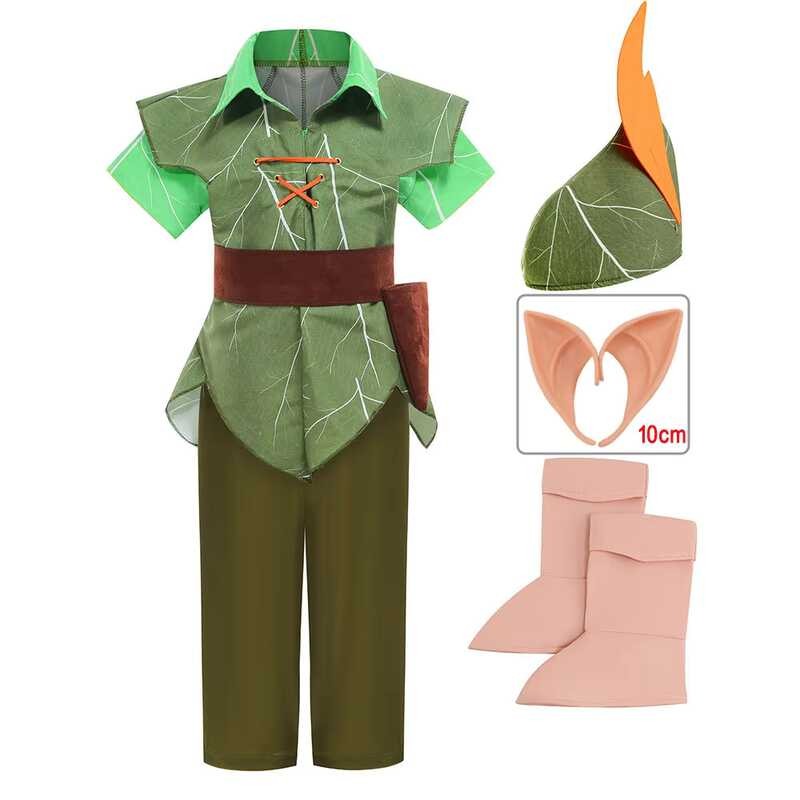 Trẻ Em Peter Pan Boys Trang Phục Elf Halloween Trang Phục Cosplay