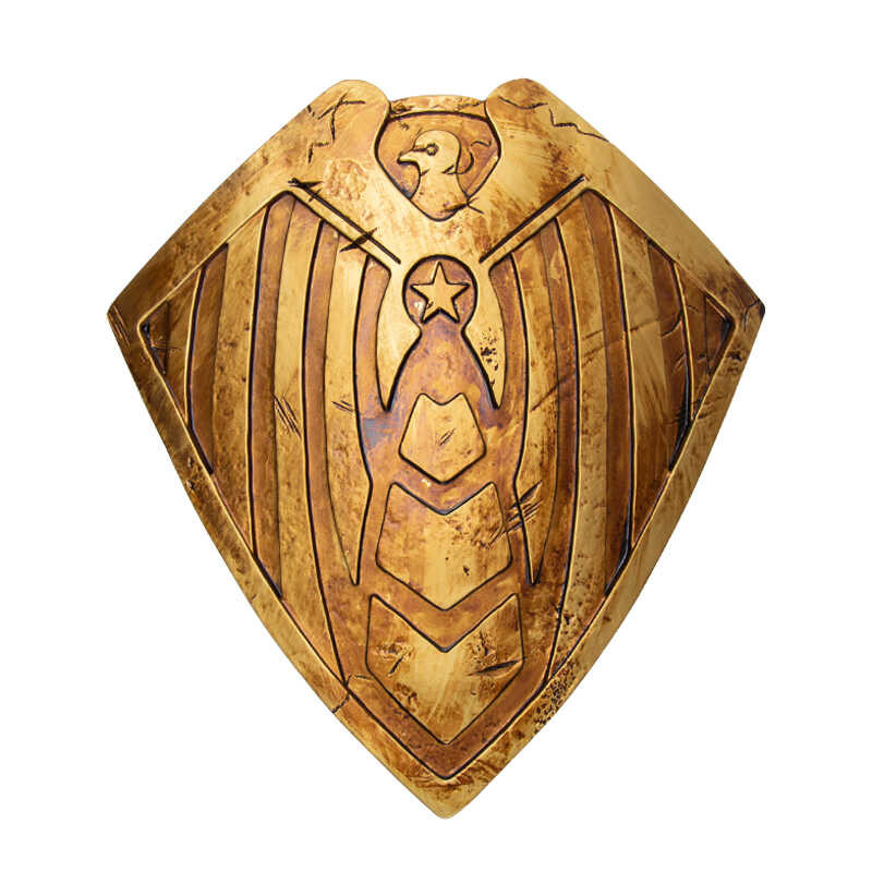 PVC Vintage Phong Cách Golden Soldier Boy Shield Với Eagle Emblem Đối Với Cosplay Series Trang Trí N