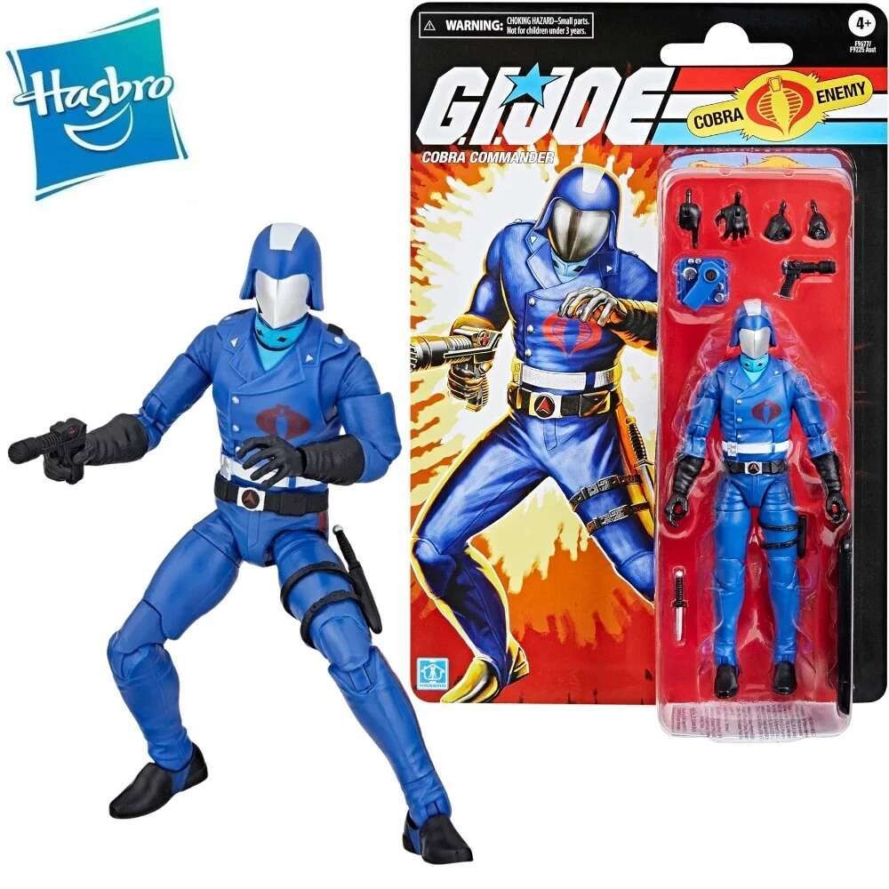 G.I. GI Joe Classified Series Retro Cardback 6" Cobra Commander Action Figure Model Toy Hobby Gift